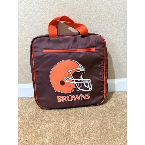Cleveland Browns NFL Licensed Duffel Bag Orange Brown Vintage Super Bowl - Picture 2 of 8